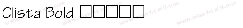 Clista Bold字体转换